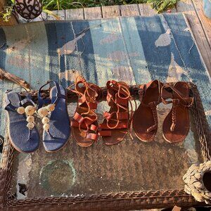 3 Pairs Size 6 Sandals
